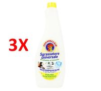 3 X Chanteclair Sgrassatore Limone Ricarica 600 Ml Universale Profumato