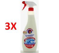 3 X Chanteclair Sgrassatore Universale Disinfettante Trigger 600 Ml Spray
