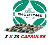 3 x Charak Endotone 60 capsule Gestione endometriosi e salute mestruale