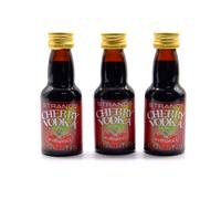 3 x Cherry Vodka 25ml - Senza Alcool, Essenza di Vodka, Aroma per Torta