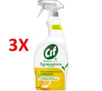 3 X Cif Spray Green Active Sgrassatore Cucina Olio Essenziale Di Limone 650ml