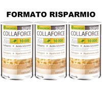 3 X COLLAFORCE SUPER 10.000 DIETMED COLLAGENE e ACIDO IALURONICO Gusto Limone