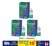 3 x collirio Alcon Systane Ultra Lubrificante ad alte prestazioni 10 ml