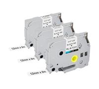 3 X Compatibile con Brother TZe-231 P Touch Nastro per nastri Brother P-Touch 12 mm TZ TZe Tape White Laminato Nastro per P-Touch PT-H100R PT-H105 PT-H100LB PT-H110 H107B PT-D400 PT-1000