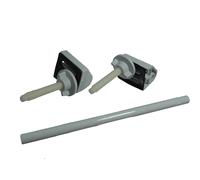 3 X Completo Copriwater Montaggio Kit Moderno con Bianco Aste Set Onestopdiy New