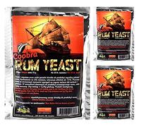 3 x Coobra Lievito Rapido - Rum 72g - Lievito Turbo, Lievito per Vodka, Lievito per Mash