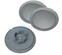 3 X Coprimozzi Coprimozzo Coprimozzo 147,0 - 58,5 Mm - Argento