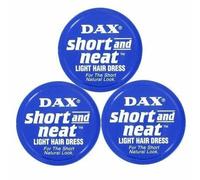 3 X DAX Cera Blu Corto E Pulito Luce Capelli Vestito 99g + Gratis Pista Consegna
