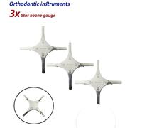 3 x Dentale Ortodonzia accessori Calibri Star Boone Bracket Positioning Gauge