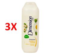 3 X Dimension Shampoo Camomilla 250 Ml Capelli Chiari Effetto Lucentezza Natura