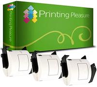 3 x DK11202 Etichette adesive compatibile per Brother P-Touch QL-500 QL-500BW QL-570 QL-700 QL-720NW QL-800 QL-810W QL-820NWB QL-1050 QL-1100 QL-1110NWB | 62mm x 100mm | 300 Etichetta per Rotolo