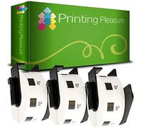 3 x DK11218 Etichette Circolari adesive compatibile per Brother P-Touch QL-500 QL-570 QL-700 QL-720NW QL-800 QL-810W QL-820NWB QL-1050 QL-1100 QL-1110NWB | 24mm x 24mm | 1000 Etichetta per Rotolo