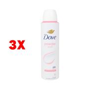 3 X Dove Deodorante Spray 48h Powder Soft 150 Ml
