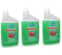 3 x DR. BECHEIN, detergente per vetri | in flacone dosatore da 1 l | detergente neutro per il lavaggio manuale dei bicchieri | mantiene la schiuma di birra stabile | con adesivo Thank You