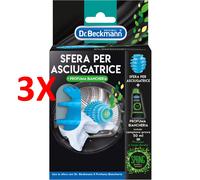 3 X Dr.beckmann Sfera Per Asciugatrice + Profuma Biancheria Prova 50 Ml