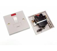 3 X Elettrico Munito di Fusibile Scatole Derivazione con Rubinetto E Neon Frecce