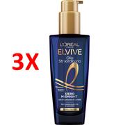 3 X Elvive Olio Straordinario Siero Midnight Capelli Secchi 100 Ml