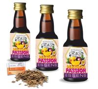 3 x Essenza Liquore Mango Passion 25ml - Aroma Senza Alcol Per 2,25L - Aroma Tropicale Esotico