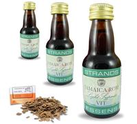3 x Essenza per Vodka 25ml + Trucioli di Quercia 20g - Estratto Analcolico (3 X Jamaica Rum White Style)
