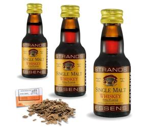 3 x Essenza Single Malt Whisky Style 25ml - Aroma Senza Alcol Per 2,25L - Aroma Premium Per Liquori