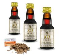 3 x Essenza XO Fine Brandy Style 25ml - Aroma Senza Alcol Per 2,25L - Aroma Premium Per Liquori