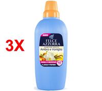 3 X Felce Azzurra Ammorbidente Ambra E Vaniglia 40 Lavaggi 2 Lt