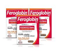 3 x Feroglobina B12 Capsule 90 Ferro Acido Folico B6 B12 Zinco Supporto Emogl...