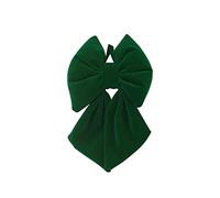 3 X fiocco in velluto varie misure e colori ideali per le tue decorazioni natalizie, per addobbare l'albero di natale, la tavola, le vetrine negozi le ghirlande fuoriporta (verde, 22 cm)