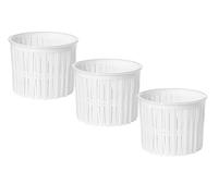 3 x Forma plastica per formaggio 10.1 x 9cm - Forme e fuscelle, Stampo per formaggio Gbejniet, Stampi per formaggio maltese