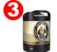 3 X Franziskaner Weissbier Perfect Draft 6 Litro Barile 5,0% Vol. Mehrwegpfand