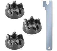 3 x Frizione 9704230, Frizione, Blender Rubber Coupler con chiave, compatibile con i modelli KitchenAid KSB52, KSB5, 5KSB52, 5KSB5
