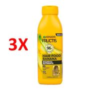 3 X Fructis Shampoo Hair Food Banana Nutriente - Ideale Per Capelli Secchi 350