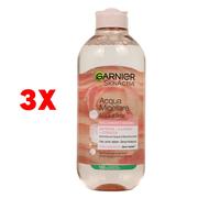 3 X Garnier Acqua Micellare Illuminante Acqua Di Rose 400 Ml Pelli Spente E Sen