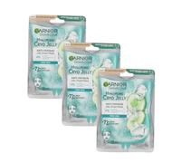 3 x Garnier Hyaluronic Acid & Icy Cucumber Cryo Jelly Sheet Mask -...