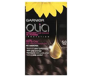 3 x Garnier Olia Permanent Hair Colour 5.0 Brown
