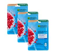 3 x Garnier SkinActive Sheet Mask Moisture Bomb - SPEDIZIONE GRATUITA