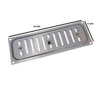 3 X Griglie Di Ventilazione Hit And Miss In Cromo Lucido 9 X 3 Pollici | Onest