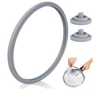 3 x Guarnizioni Pentola a Pressione per WMF Perfect, Anello 22cm, Sostituto per WMF Silit Sicomatic 3L/4,5L/6,5L/8,5L (1 Anello + 2 Guarnizioni Segnale Cottura)