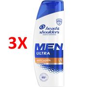 3 X Head & Shoulders Men Shampoo Antiforfora Ultra Anticaduta Con Caffeina 250