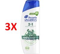 3 X Head & Shoulders Shampoo Antiforfora 2in1 Antiprurito 250 Ml