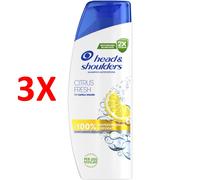 3 X Head & Shoulders Shampoo Antiforfora Citrus Fresh Capelli Grassi 250 Ml Lim