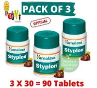 3 x Himalaya Styplon per sanguinamento gengive e denti salute 90 compresse sc...