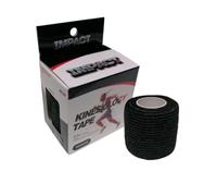 3 x Impact Elastic Tape Non-Woven - Light & Grip | Tape Elastico Adesiva Leggera e Traspirante | Supporto Dinamico per Bendaggi Rapidi 5 cm x 4,5 m (3 x Tape Self Grip Flex Nero)
