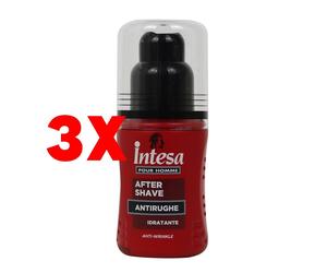 3 X INTESA Dopobarba Antirughe 100 Millilitri After Shave Uomo