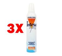 3 X INTESA Spuma Forte per Styling 300 Millilitri