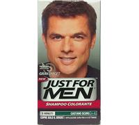 3 x JUST FOR MEN Shampoo Colorante Castano Scuro