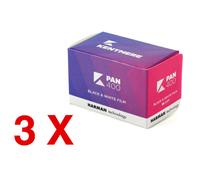 3 X Kentmere PAN 400 135-36 / Pellicola negativo bianco e nero