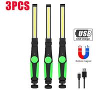3 x LAMPADA DA LAVORO LED RICARICABILE USB 400LM TORCIA MAGNETICA OFFICINA [EEK: A+++]