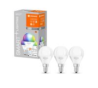 3 x Ledvance Smart+ Lampadina a Goccia LED 4,9W E14 470lm RGBW WiFi Dim