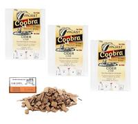 3 x Lievito di sidro Coobra 10g/25-30L + Trucioli di Quercia Francese 20g - Lievito per la fermentazione del sidro | Lievito per mele e pere | Lievito di vino
